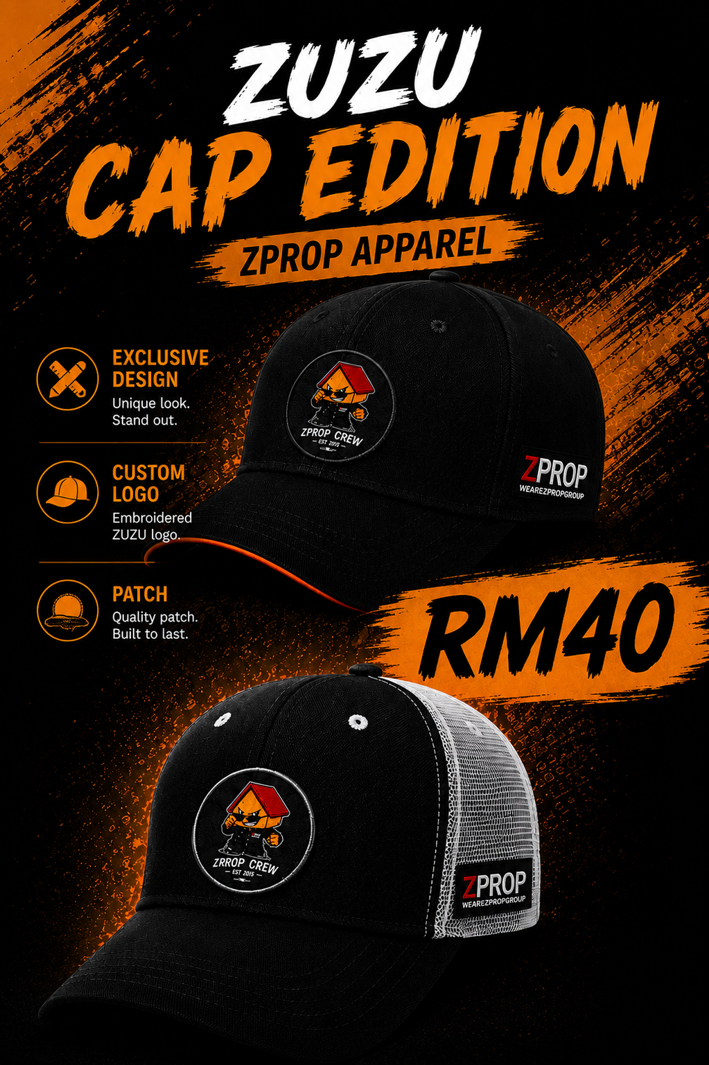 TOPI CUSTOM ZPROP